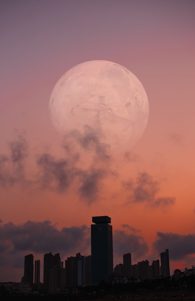 Moon Over the City